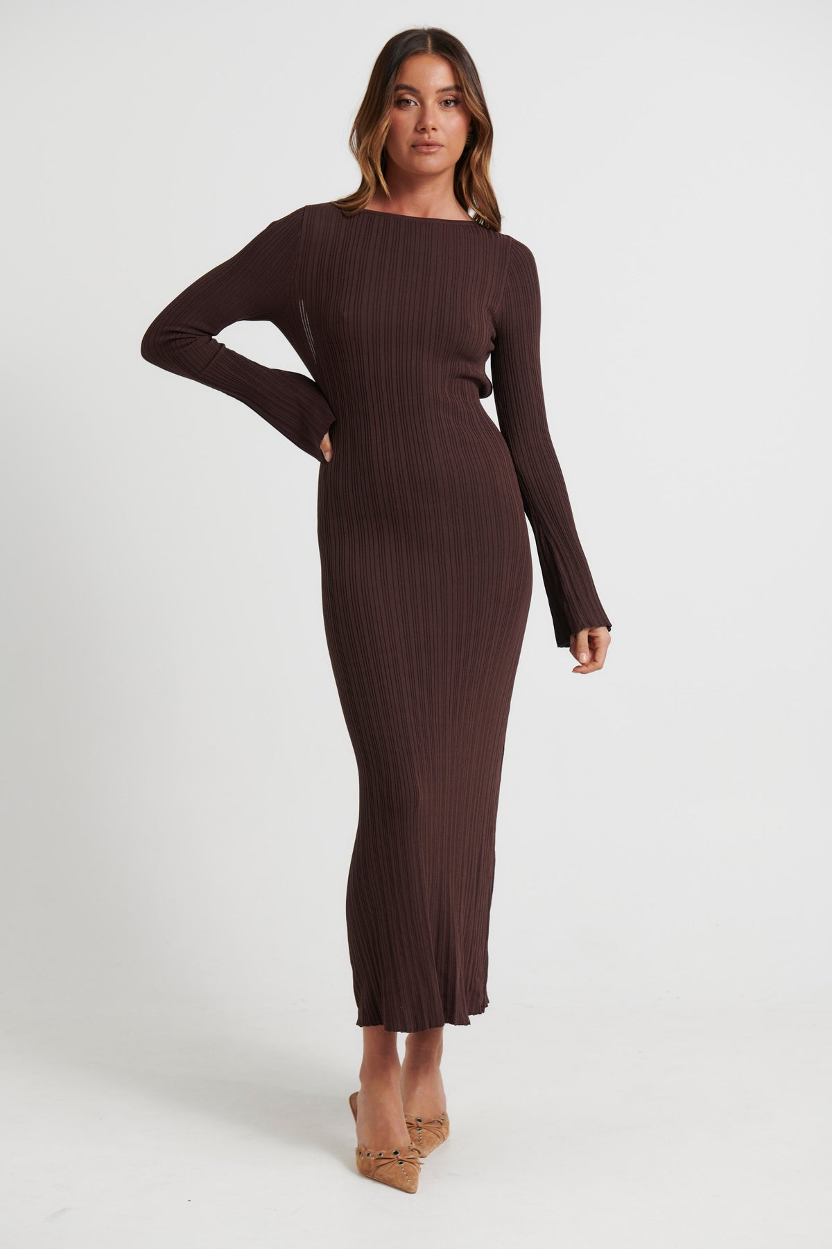 Millie Maxi Dress Dark Choc