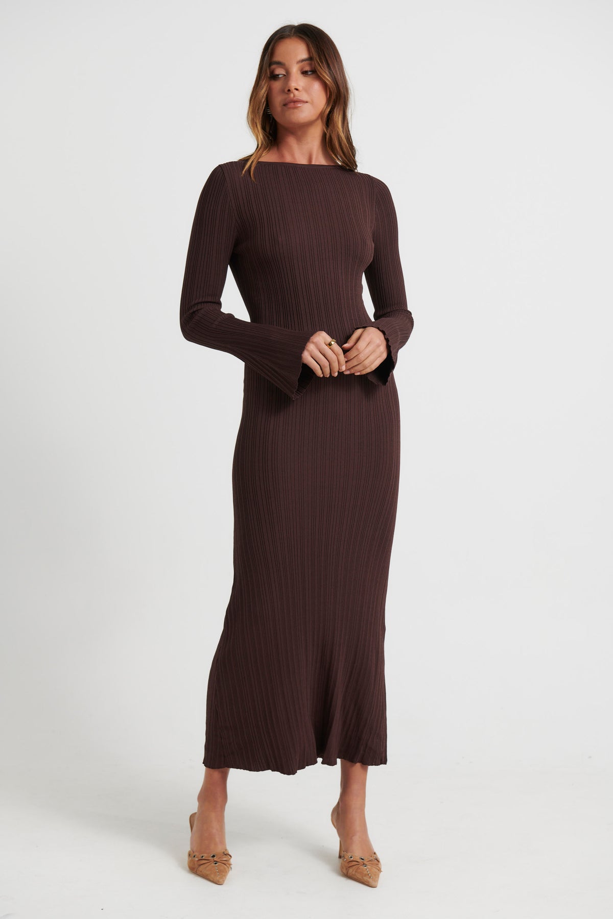 Millie Maxi Dress Dark Choc