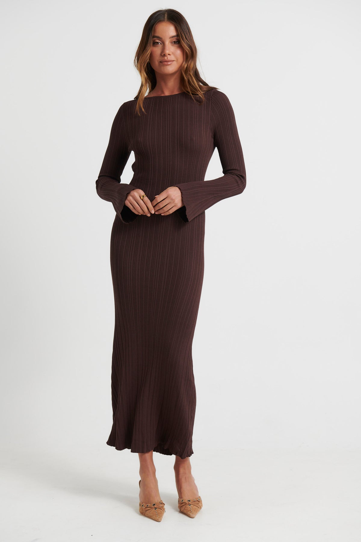 Millie Maxi Dress Dark Choc