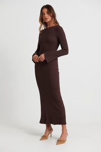 Millie Maxi Dress Dark Choc