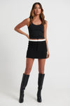 Olympia Mini Skirt Black