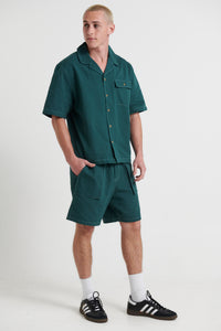 Josh Heavyweight Shirt Dark Green