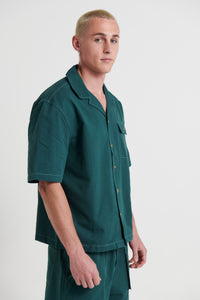 Josh Heavyweight Shirt Dark Green