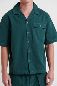 Josh Heavyweight Shirt Dark Green