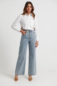 Kelsey Crop White - FINAL SALE