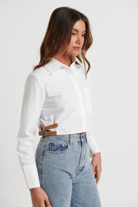 Kelsey Crop White - FINAL SALE