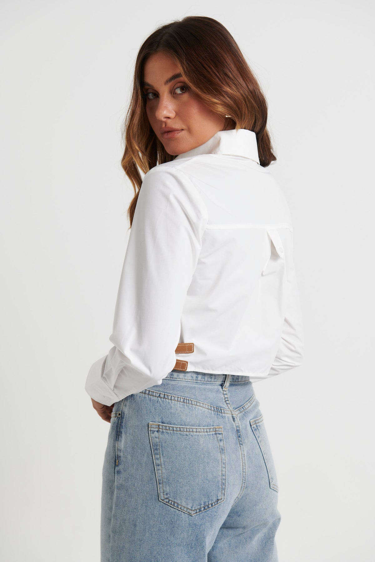 Kelsey Crop White - FINAL SALE