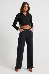 Kelsey Crop Black - FINAL SALE