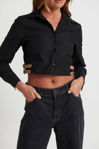 Kelsey Crop Black - FINAL SALE