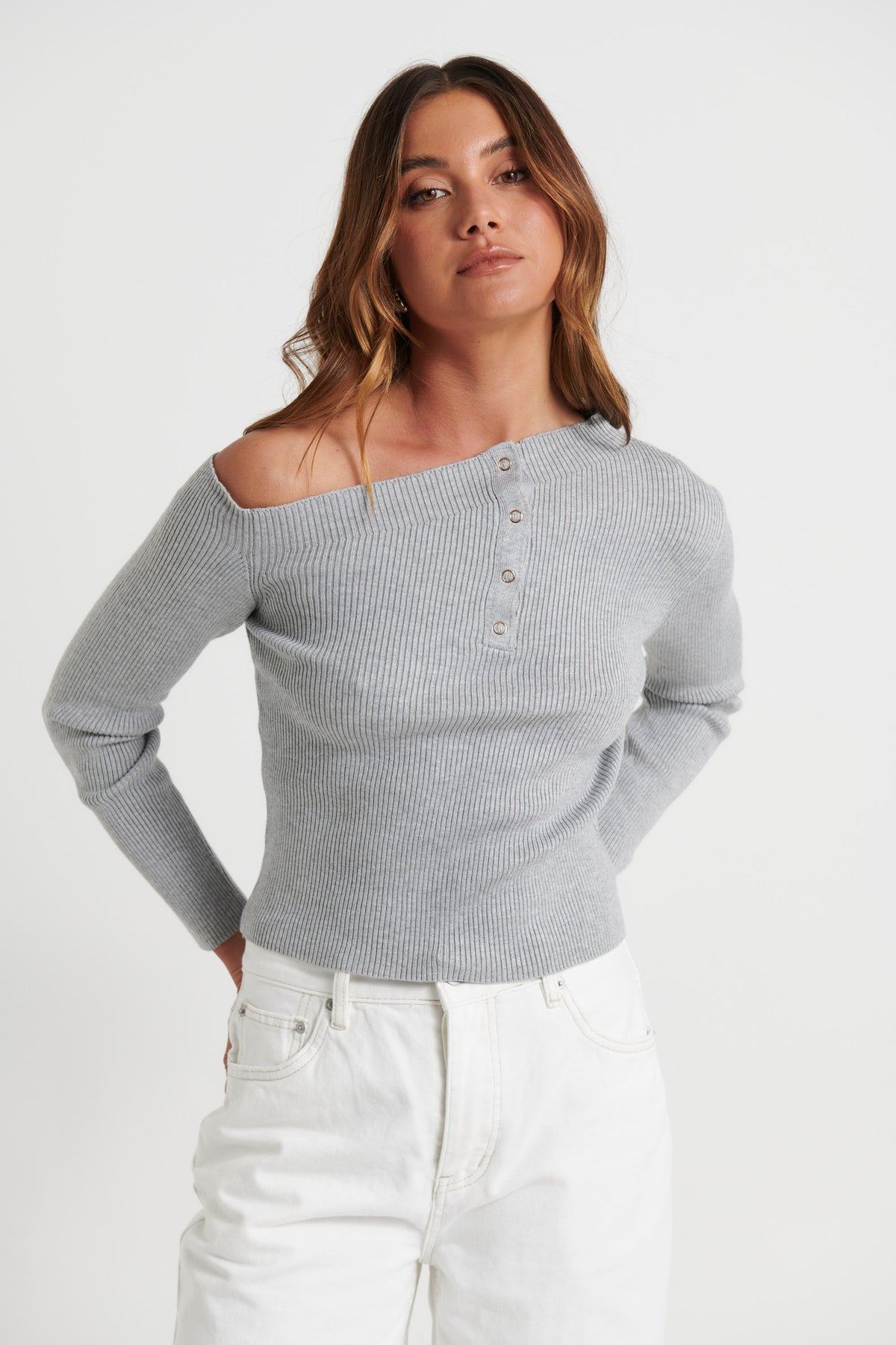 Madelaine Long Sleeve Grey