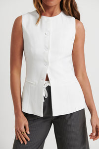 Myla Vest White