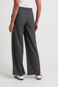 Lyric Pant Grey Pinstripe