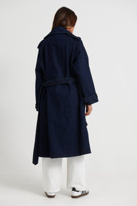 Ashley Denim Trench Indigo