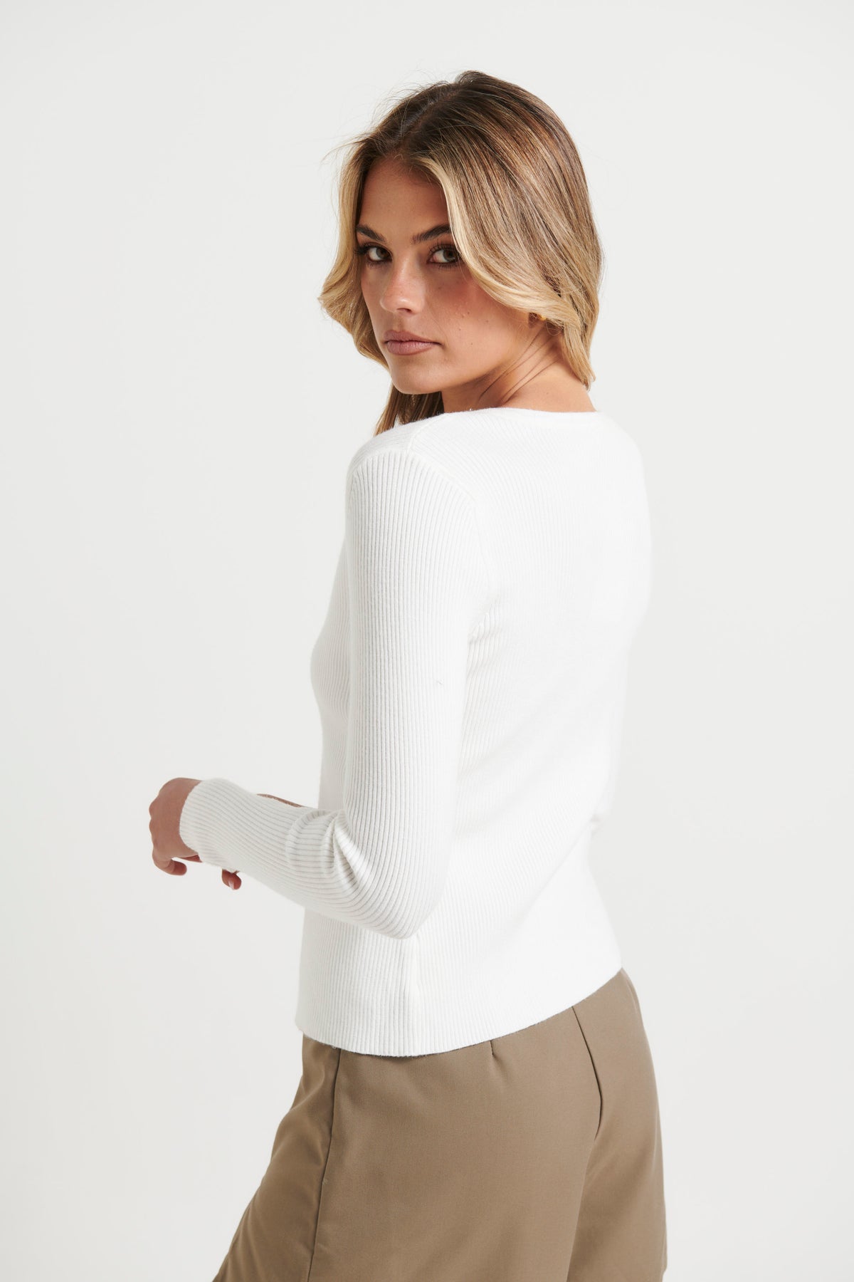 Harriet Long Sleeve White