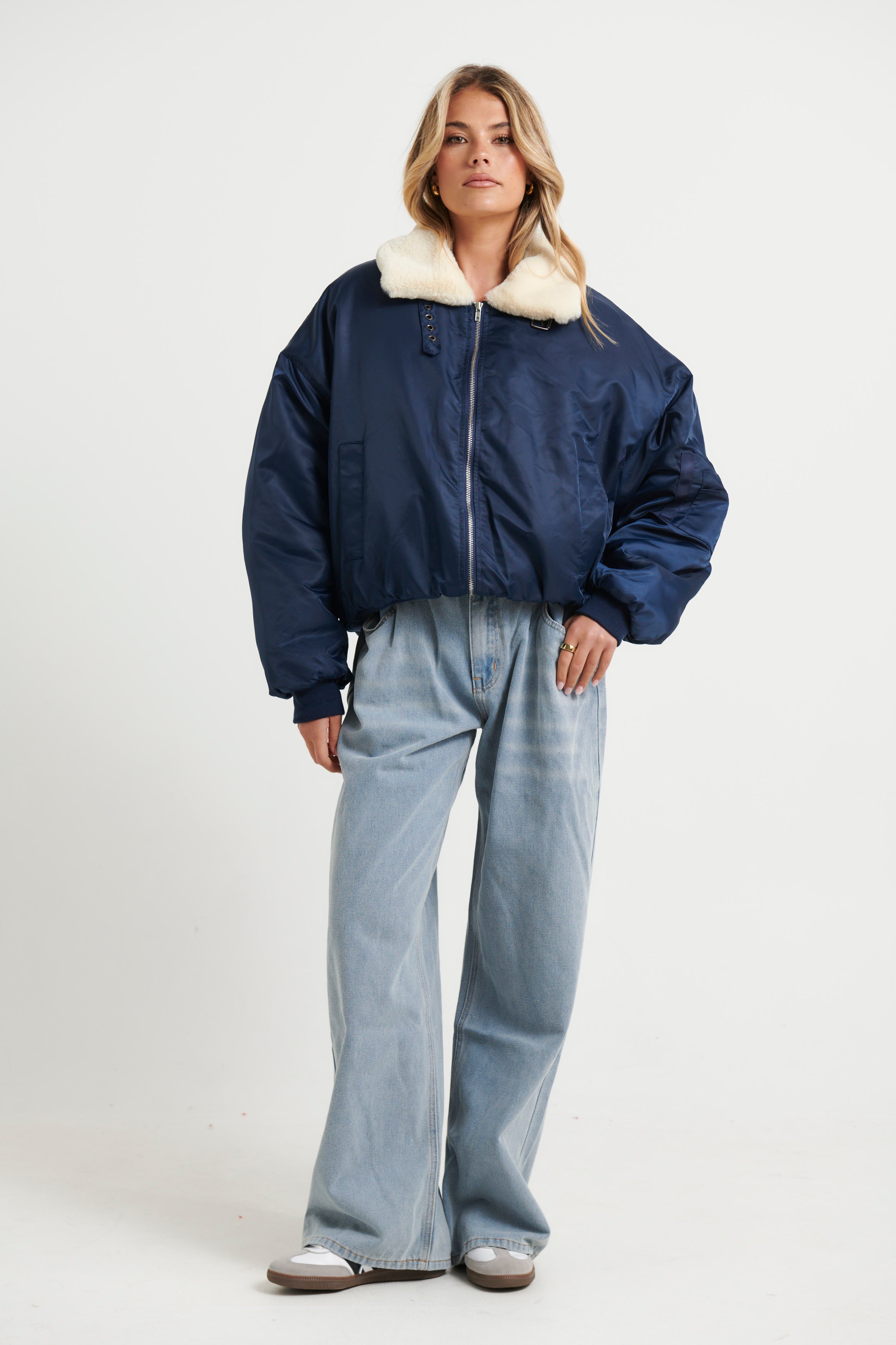 Carla Puffer Navy