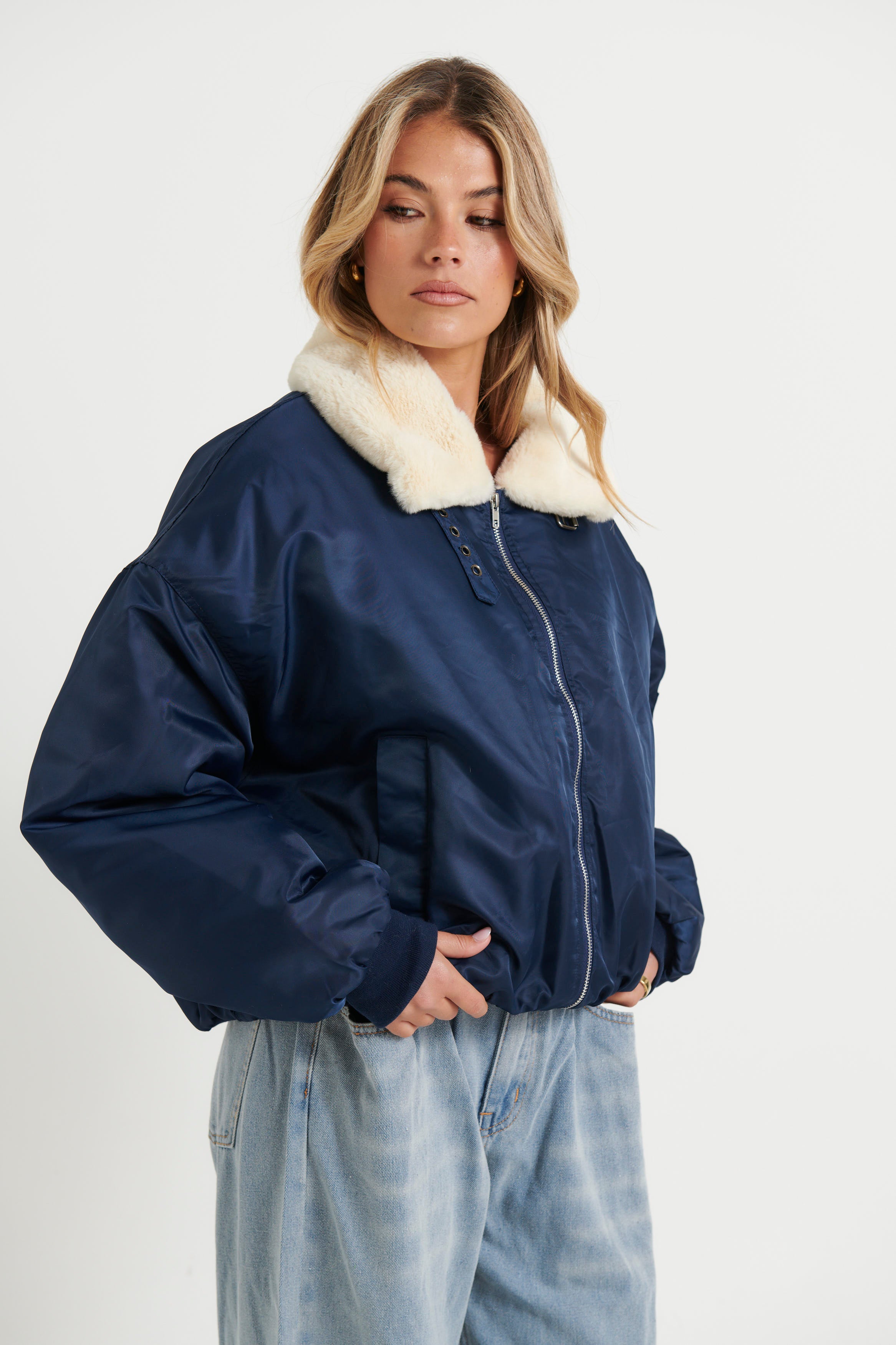 Carla Puffer Navy