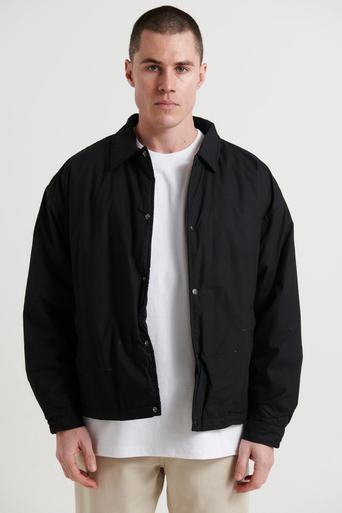 Bomber Trucker Padded Jacket Black - FINAL SALE