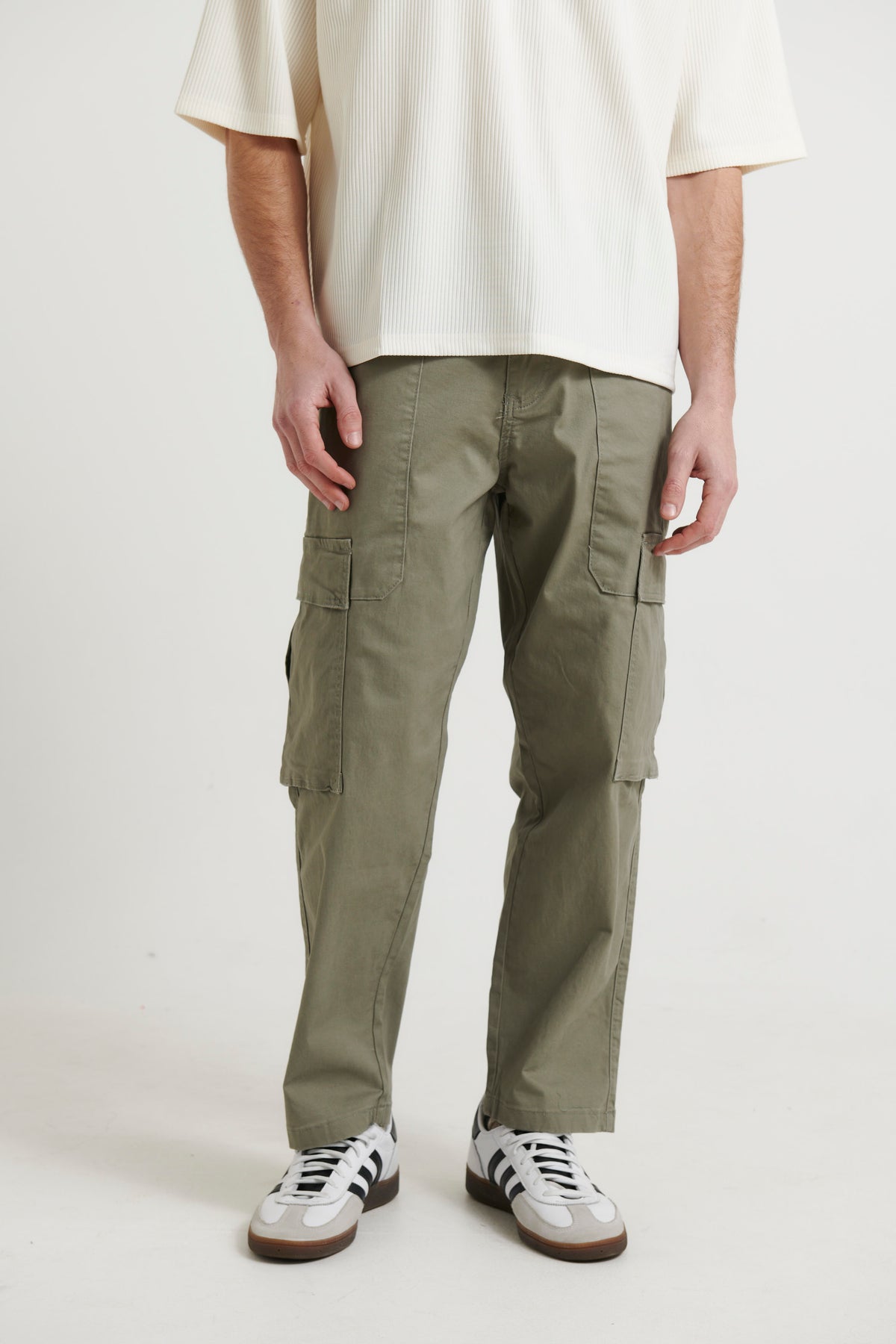 Damien Drop Cargo Pant Khaki