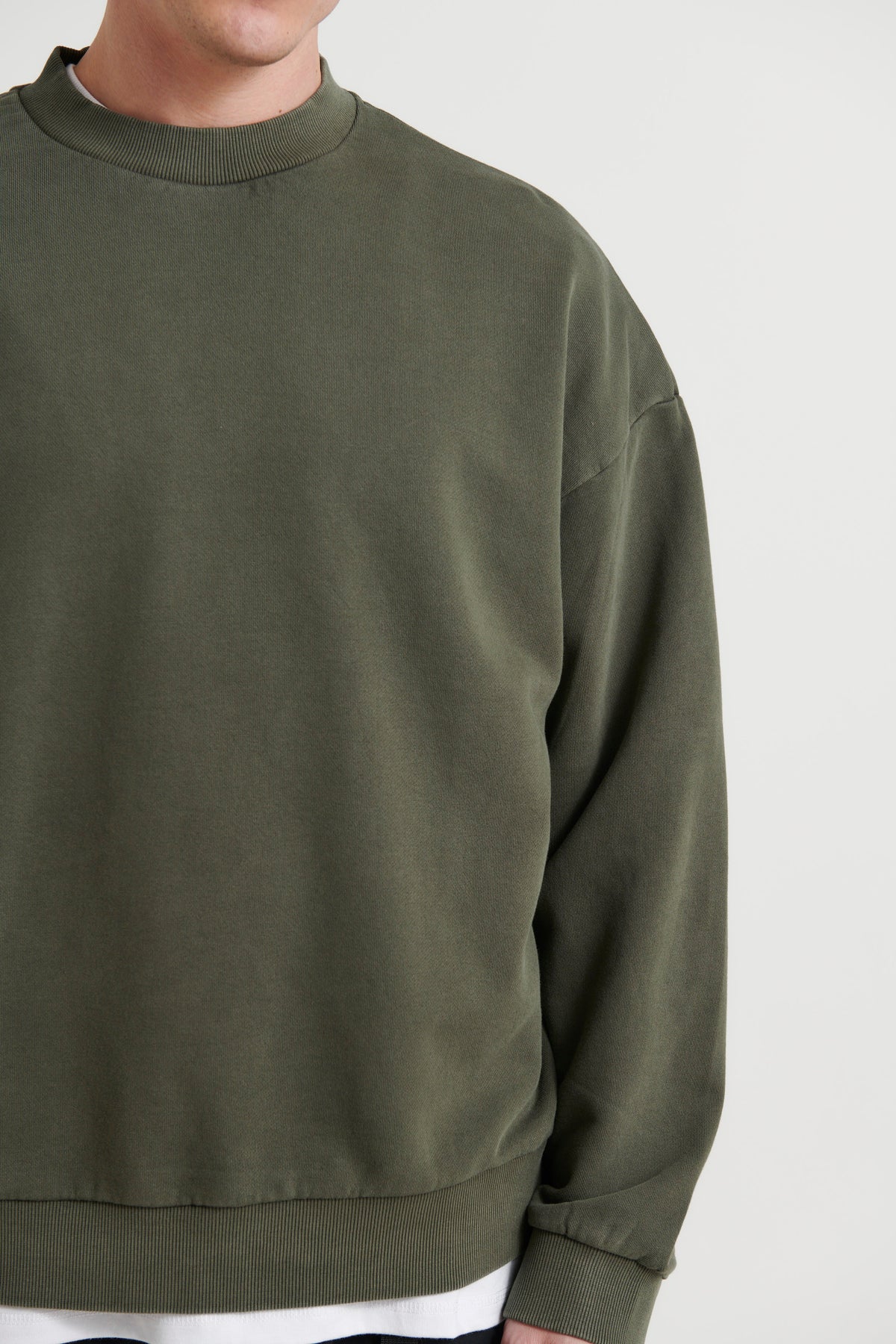 Francis Drop Sleeve Sweater Khaki