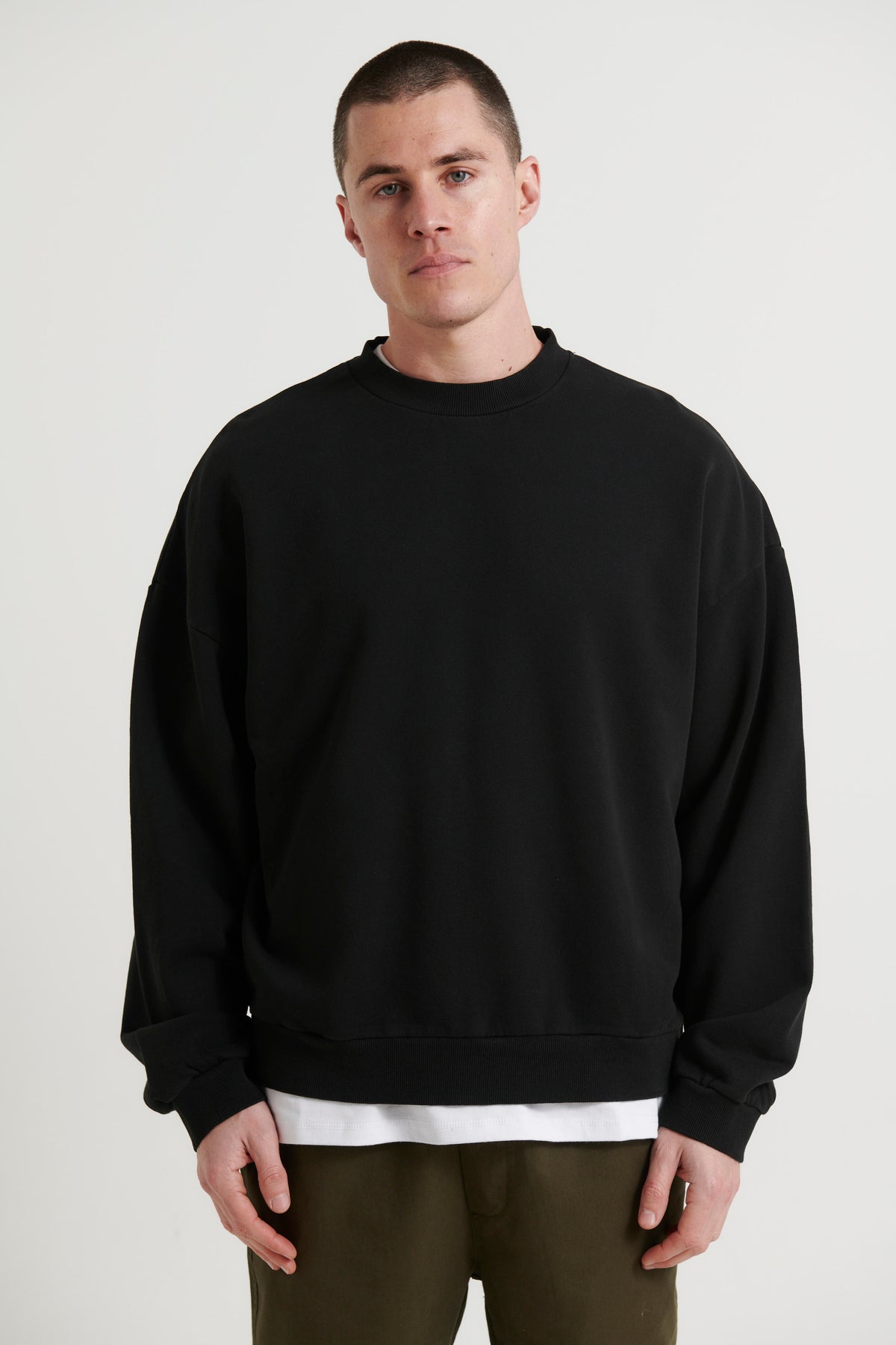 Francis Drop Sleeve Sweater Black