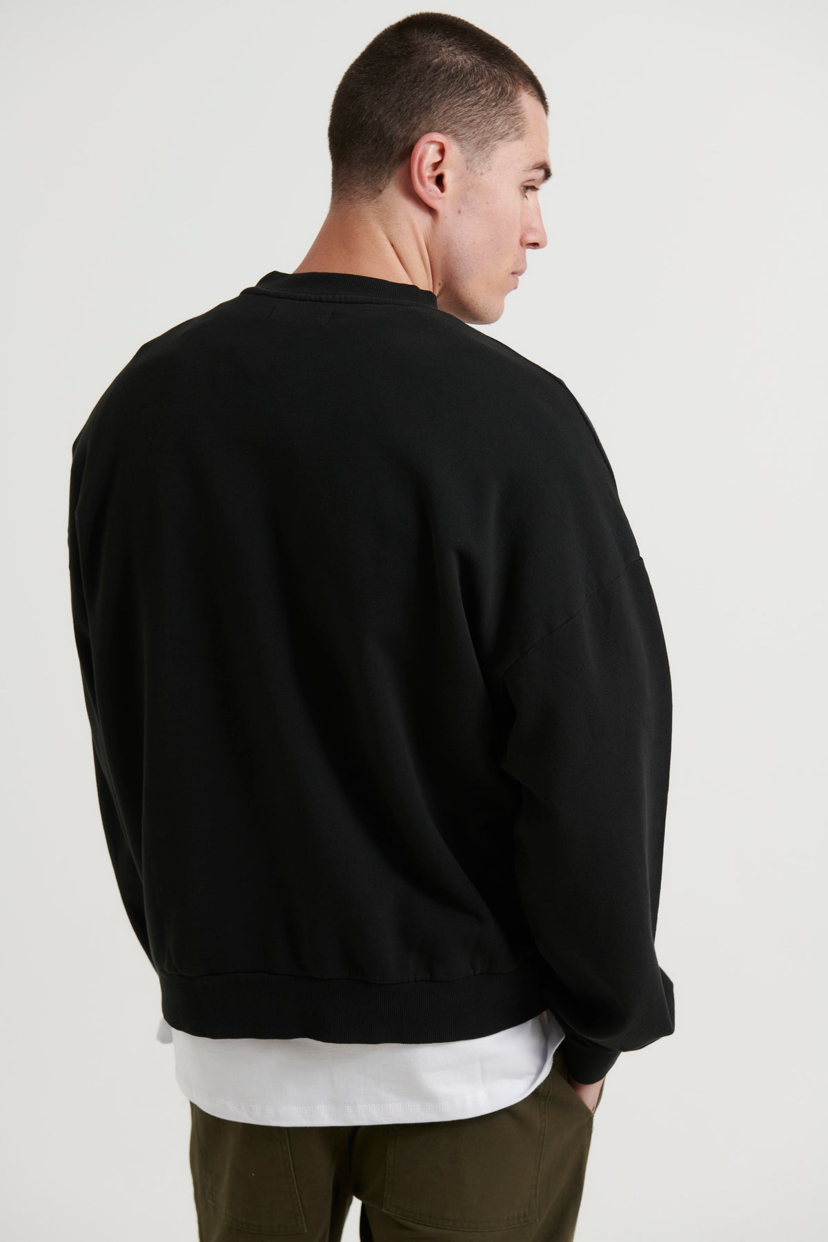 Francis Drop Sleeve Sweater Black