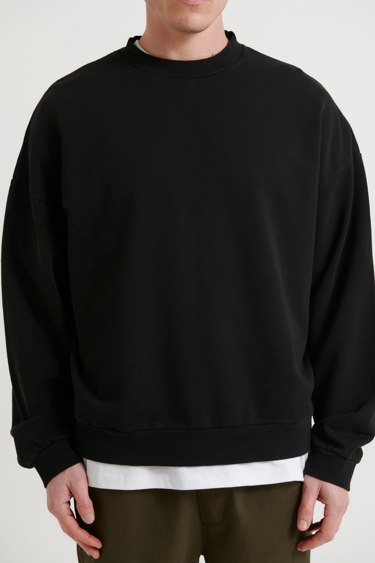 Francis Drop Sleeve Sweater Black