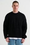 Drop Sleeve Heavy Knit Black