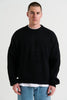 Drop Sleeve Heavy Knit Black