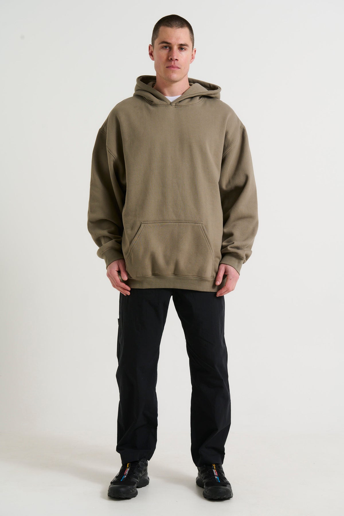 Curtis Box Hoodie Army