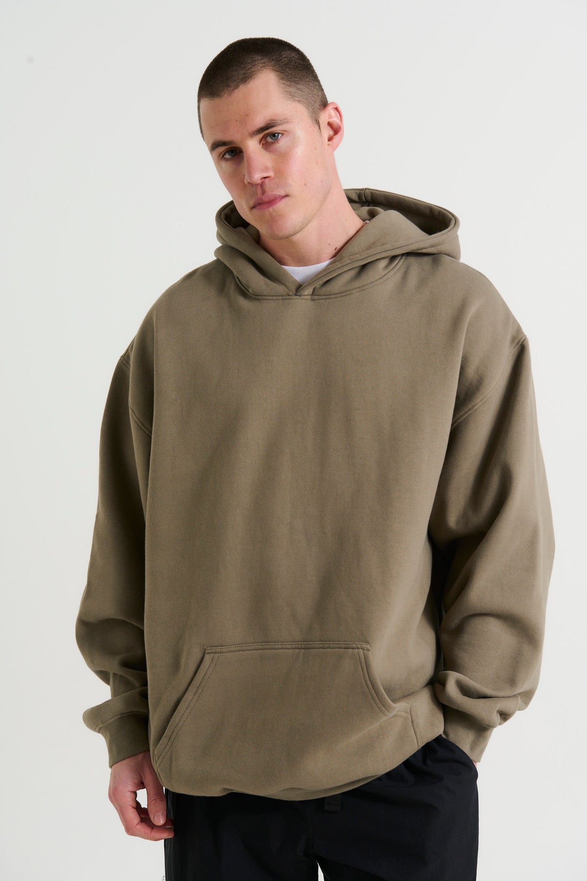 Curtis Box Hoodie Army