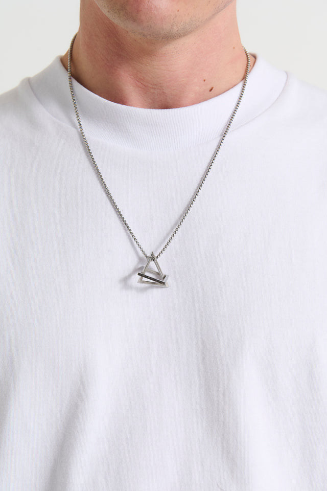 NTH Shape Necklace Silver