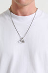 NTH Shape Necklace Silver