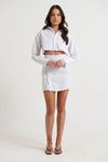 Dallas Shirt Dress Black/White Stripe - FINAL SALE