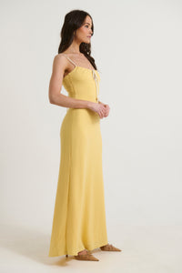 Beckett Maxi Dress Yellow - FINAL SALE