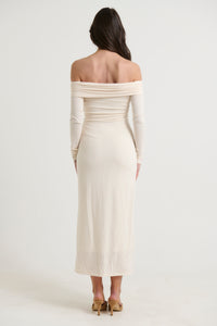 Jasmine Midi Dress Bone