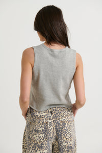 Skylar Knit Top Grey - FINAL SALE