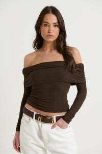 Alessandra Top Chocolate