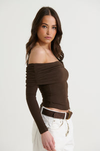 Alessandra Top Chocolate