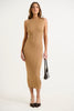 Rapsody Midi Dress Tan - FINAL SALE