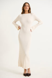 Millie Maxi Dress Cream - FINAL SALE