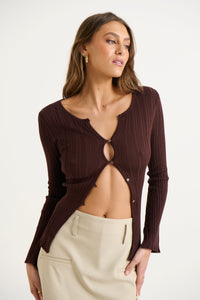 Adeline Long Sleeve Dark Choc