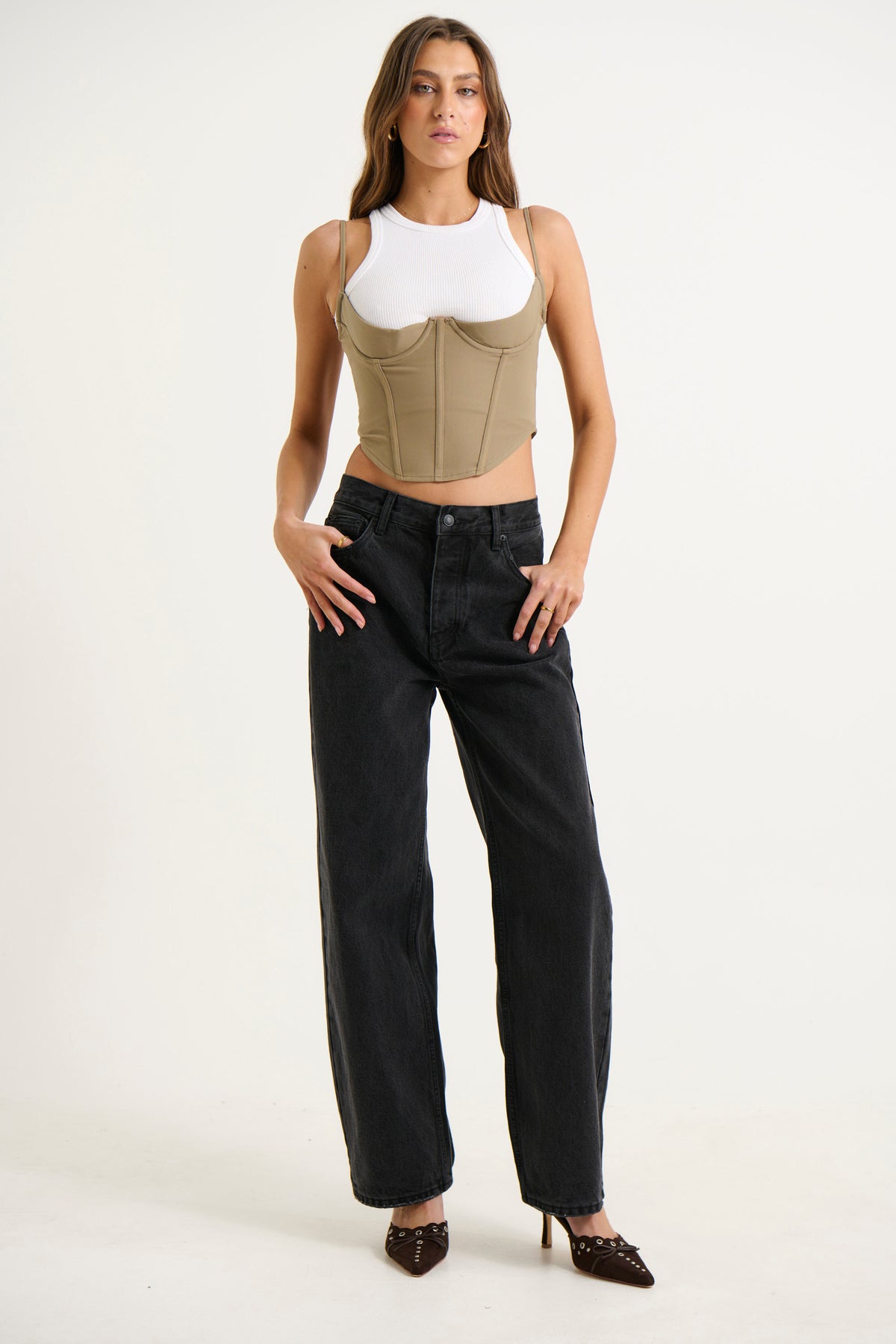 Tayla Corset Top Stone