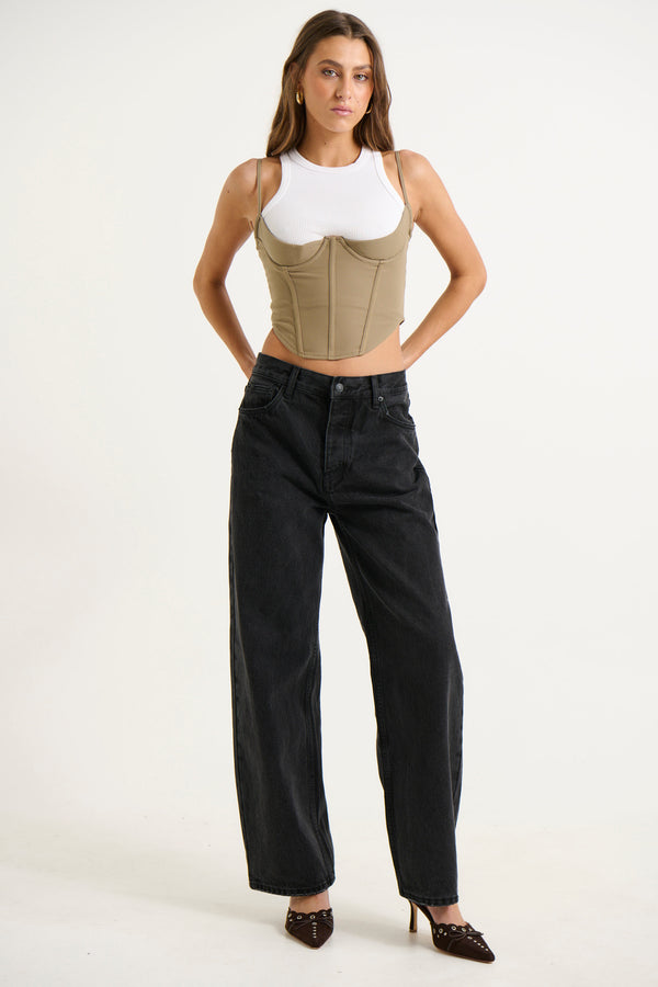 Tayla Corset Top Stone