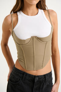 Tayla Corset Top Stone