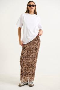 Louie Maxi Skirt Leopard