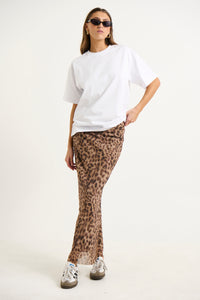 Louie Maxi Skirt Leopard