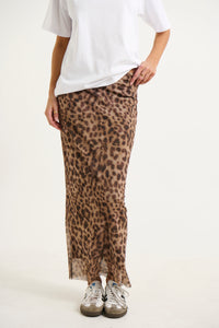 Louie Maxi Skirt Leopard