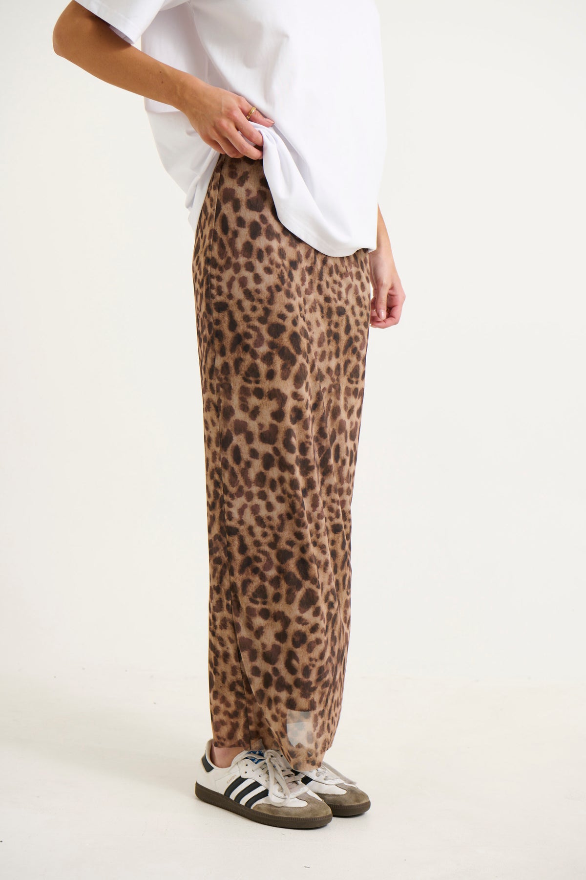 Leopard maxi skirt yoga pants best sale