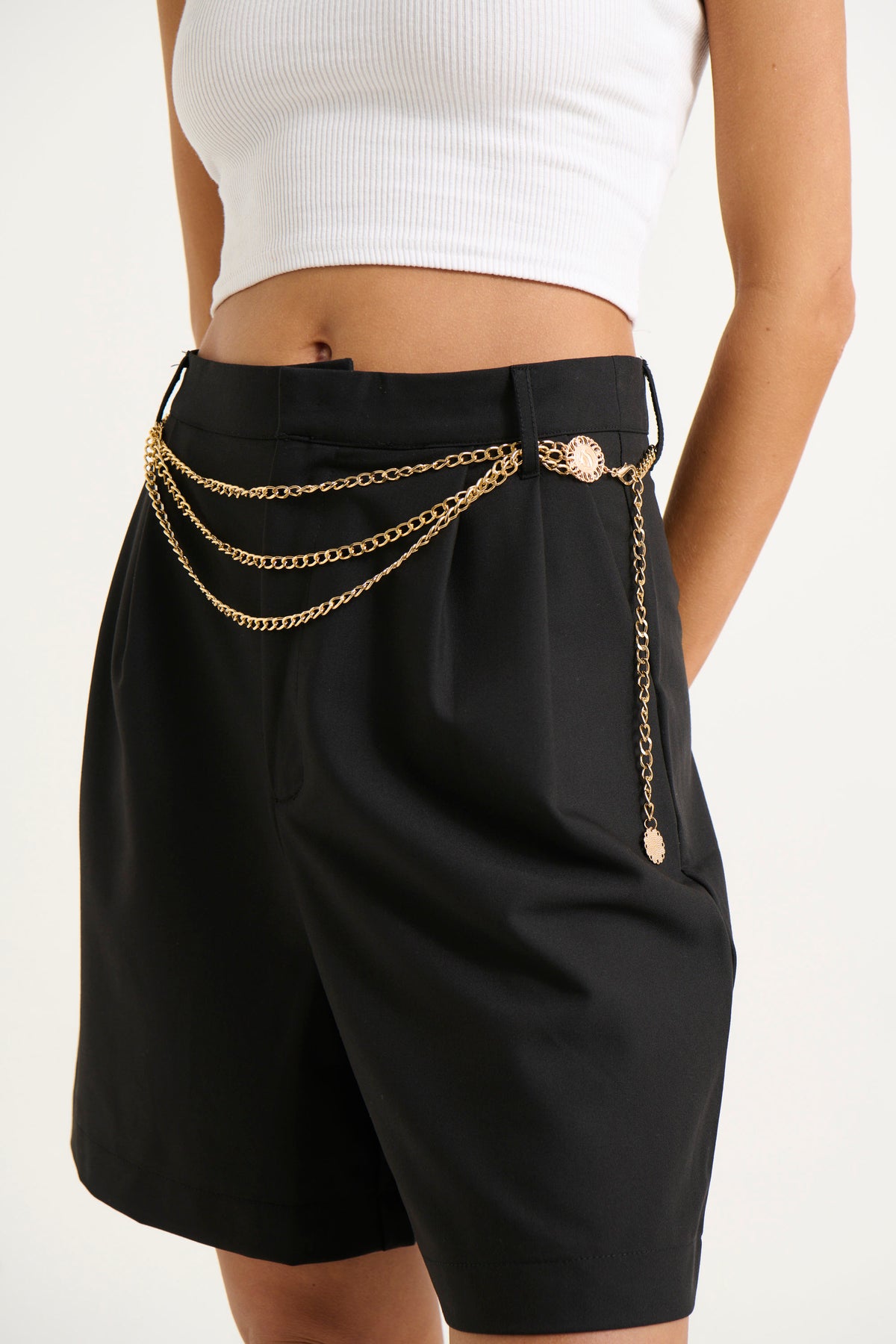 Hazel Chain Belt Gold