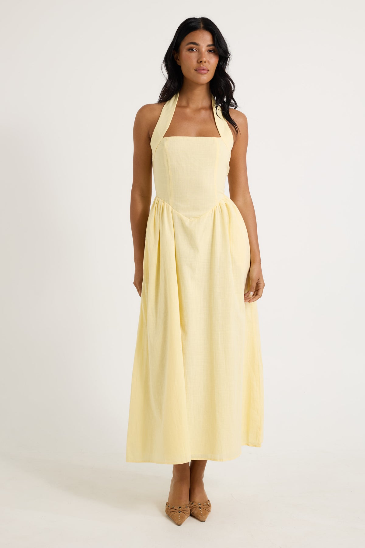 Locklea Midi Dress Lemon